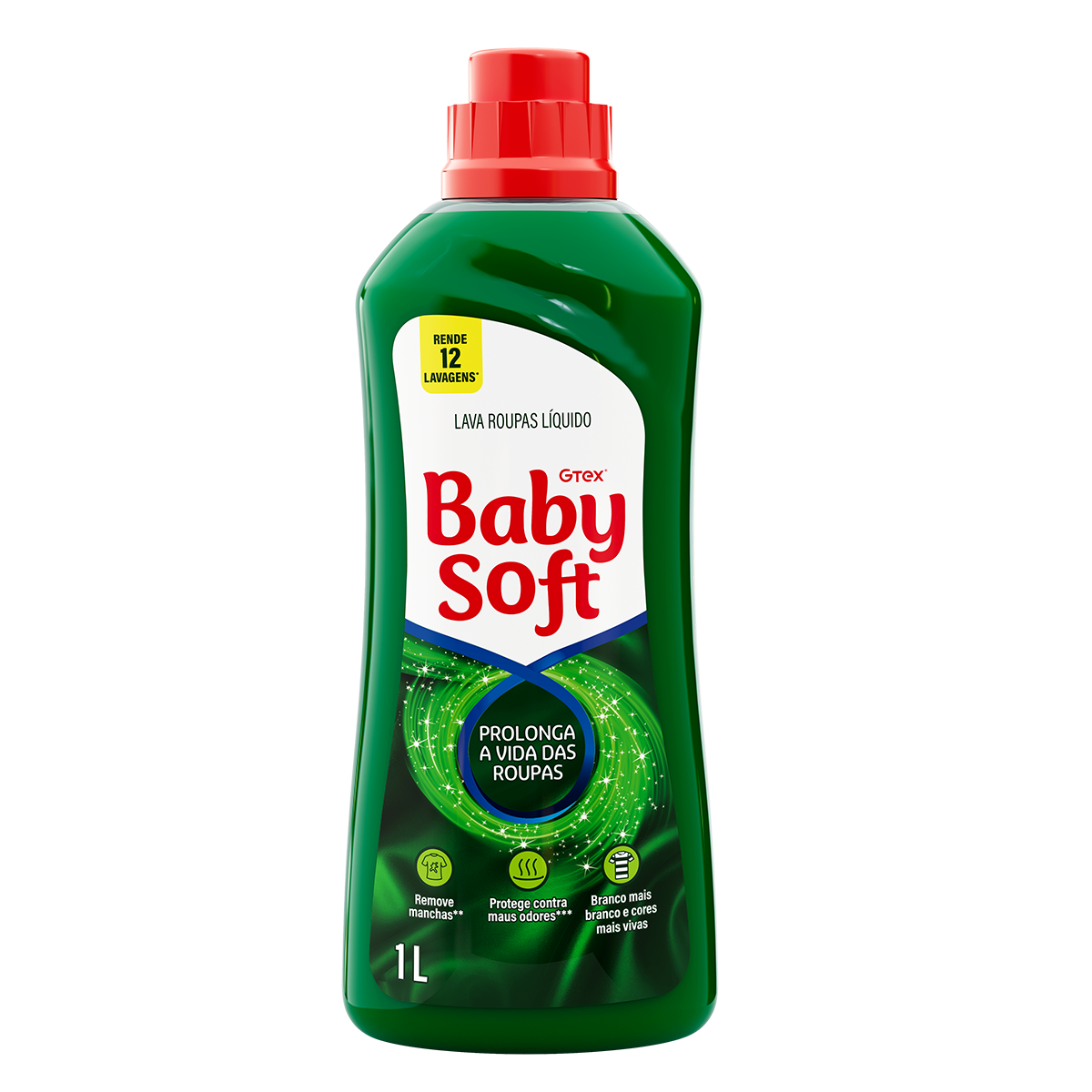 LAVA ROUPAS LÍQUIDO BABY SOFT TOTAL MAX 1000 ML