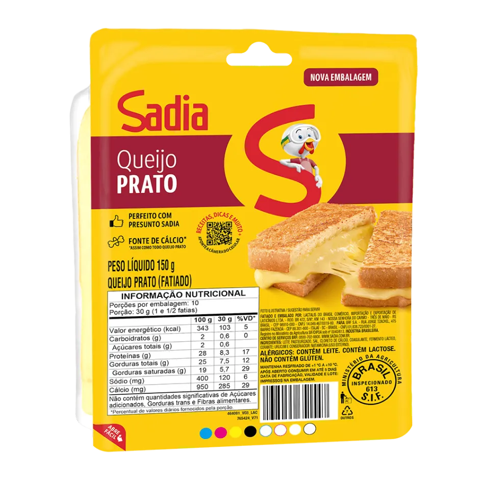 QUEIJO PRATO SADIA 150G