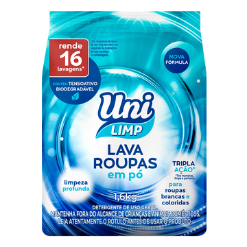 LAVA ROUPAS UNI LIMP PO 1.6kg