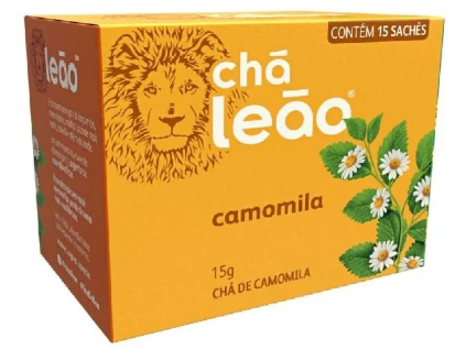 CHÁ LEÃO CAMOMILA COM 15 SACHES 15G