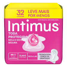 ABSORVENTE INTIMUS SUAVE C/ ABAS 32 UNIDADES