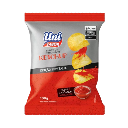 BATATA UNI SABOR KETCHUP 130g