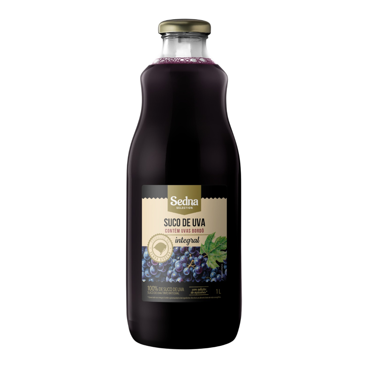 SUCO SEDNA SABOR UVA TINTO PREMIUM 1L