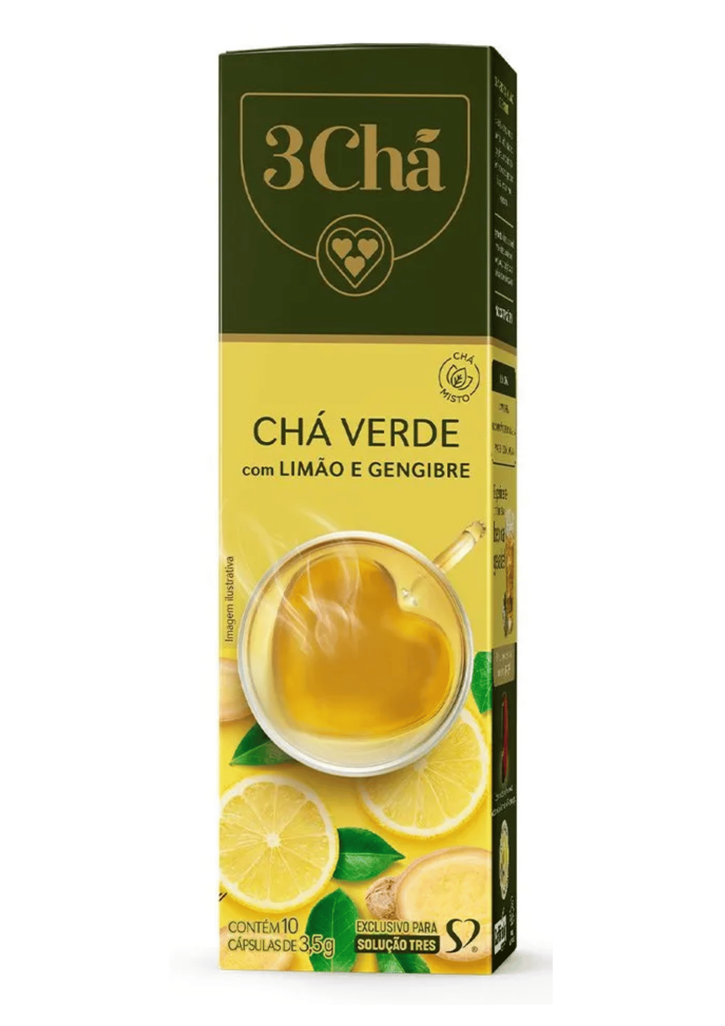 CAPSULA CHA LIMAO/GEN 10X3,5G 3 CORAÇÕES