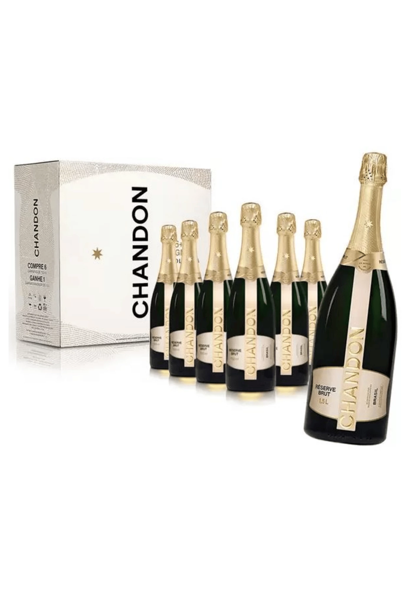 KIT ESP BRUT 6 750ML + MAGN 1,5L CHANDON