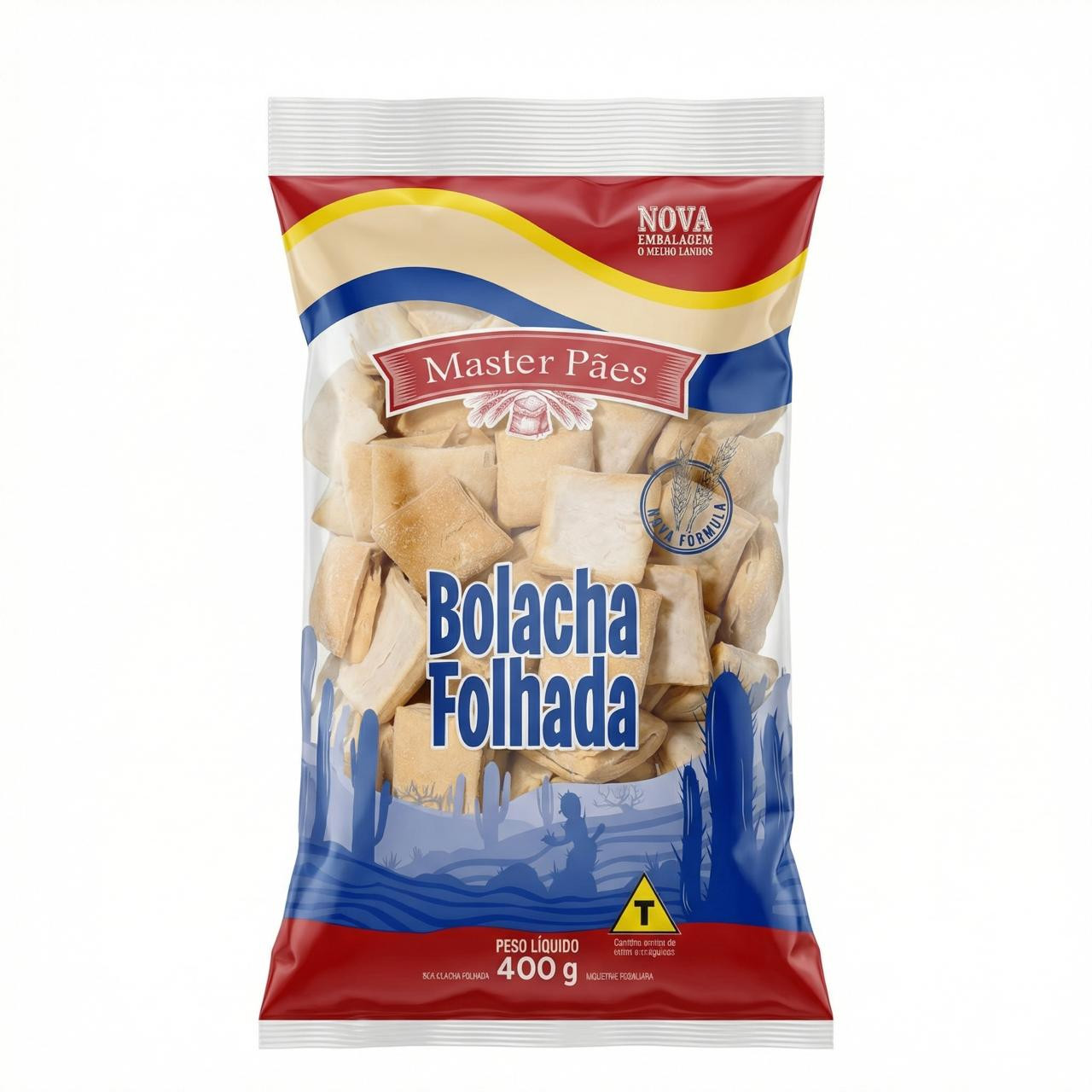 BOLACHA DO NORTE MASTER 400G FOLHADA COCO