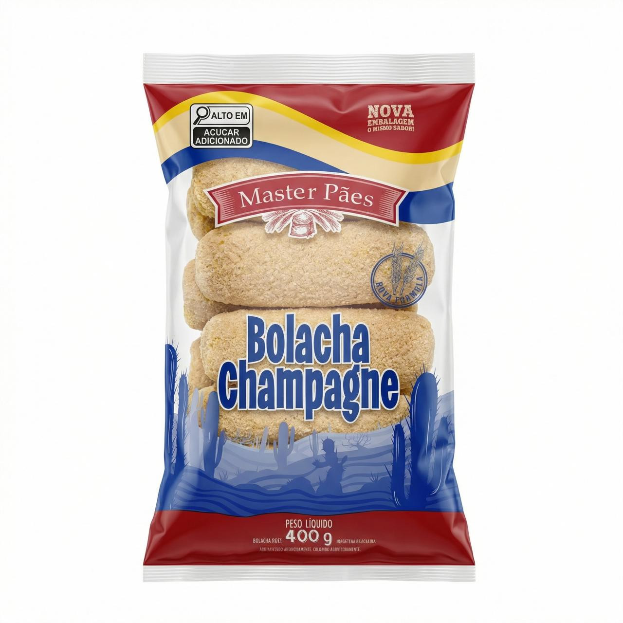 BOLACHA DO NORTE MASTER 400G CHAMPAGNE