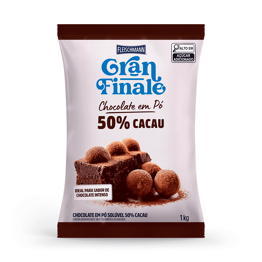 CHOCOLATE EM PO 50% CACAU 1KG GRANFINALE FLEISCHEMAN