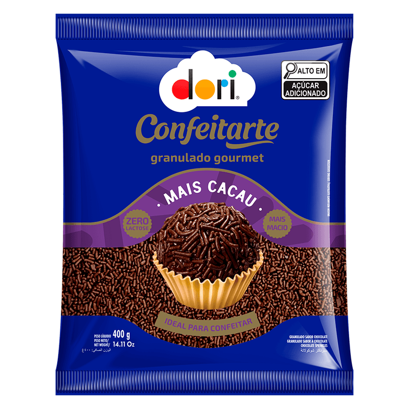 GRANUADO GOURMET + CACAU CONFEITARTE 400G DORI