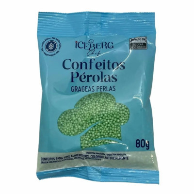 CONFEITO MIÇANGAS VERDE FOLHA 80G ICEBERG