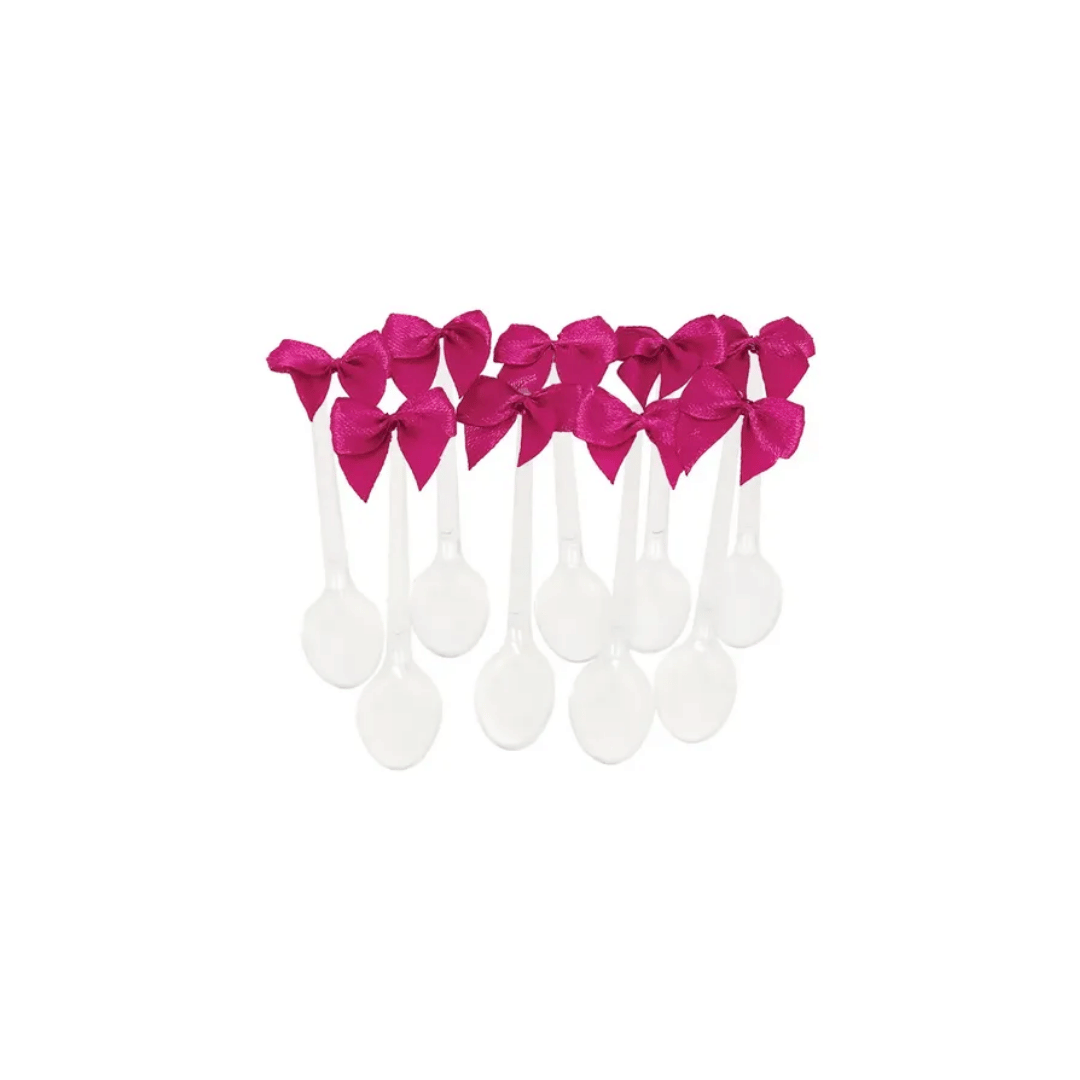 COLHER C/LAÇO ROSA CHOQUE 20UND MEGA LAÇOS