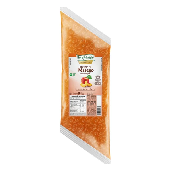 RECHEIO PESSEGO PEDAÇOS 1,01KG BOM PRINCCIPIO