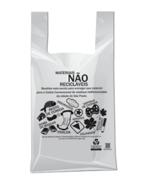 SACOLA PLASTICA CINZA 48X55