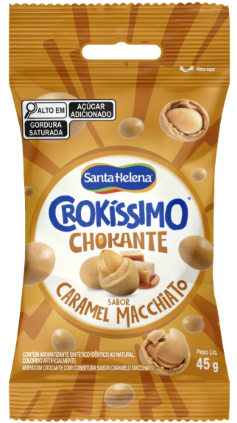 AMENDOIM CROKISSIMO 45G CARAMEL MACCHIATO