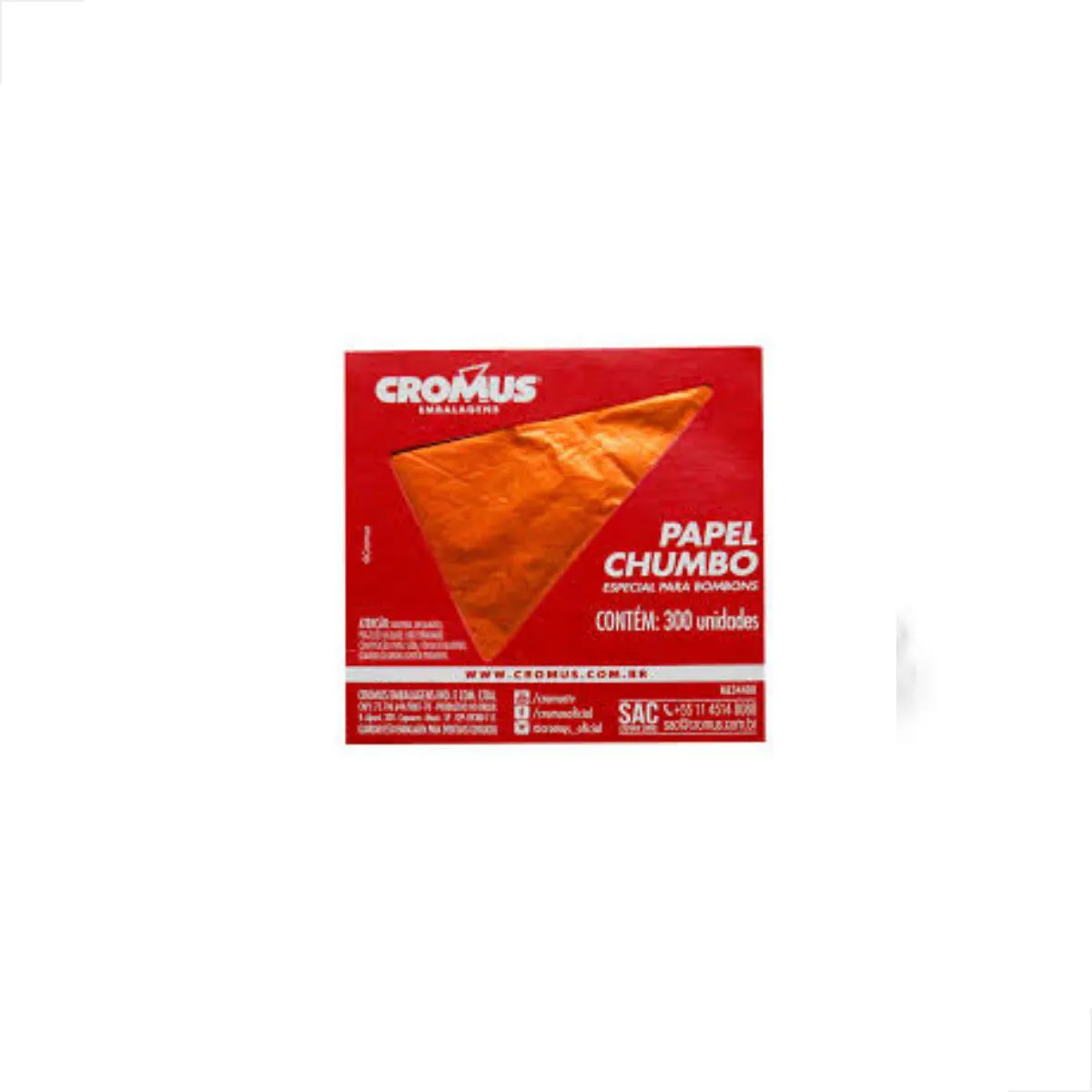 CHUMBO LARANJA 10X9,7CM 300UND CARBER