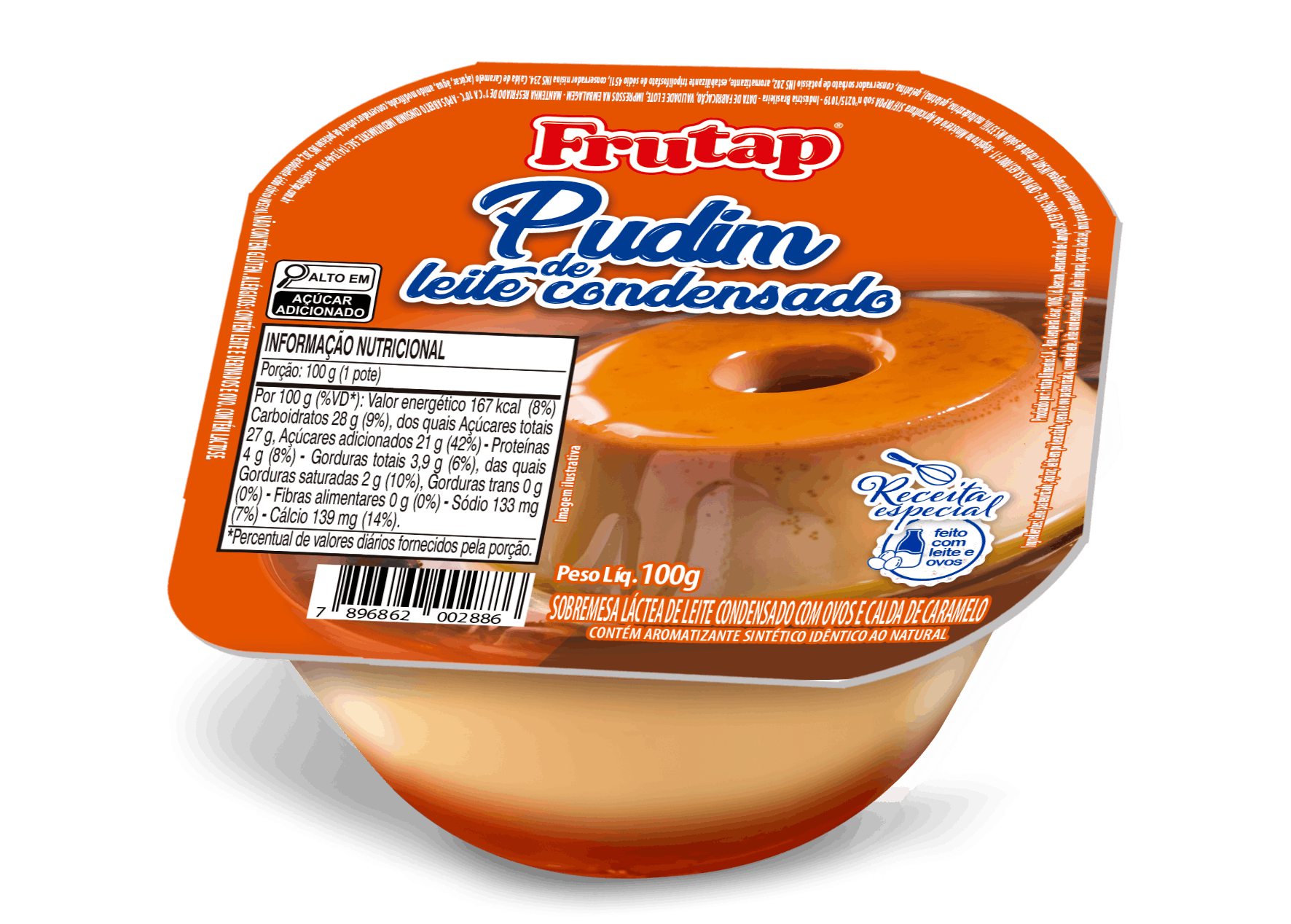 PUDIM DE LEITE CONDENSADO FRUTAP 100G