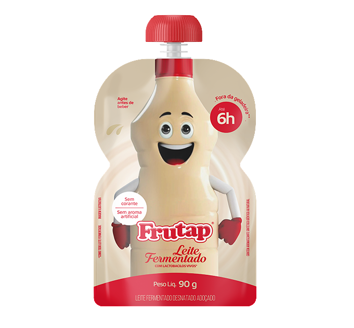 LEITE FERMENTADO FRUTAP POUCH BAUNILHA 90G