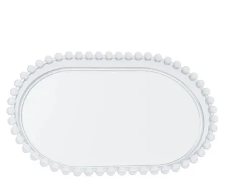 BANDEJA PEROLA CRISTAL 20X13 1UND PRODUFEST