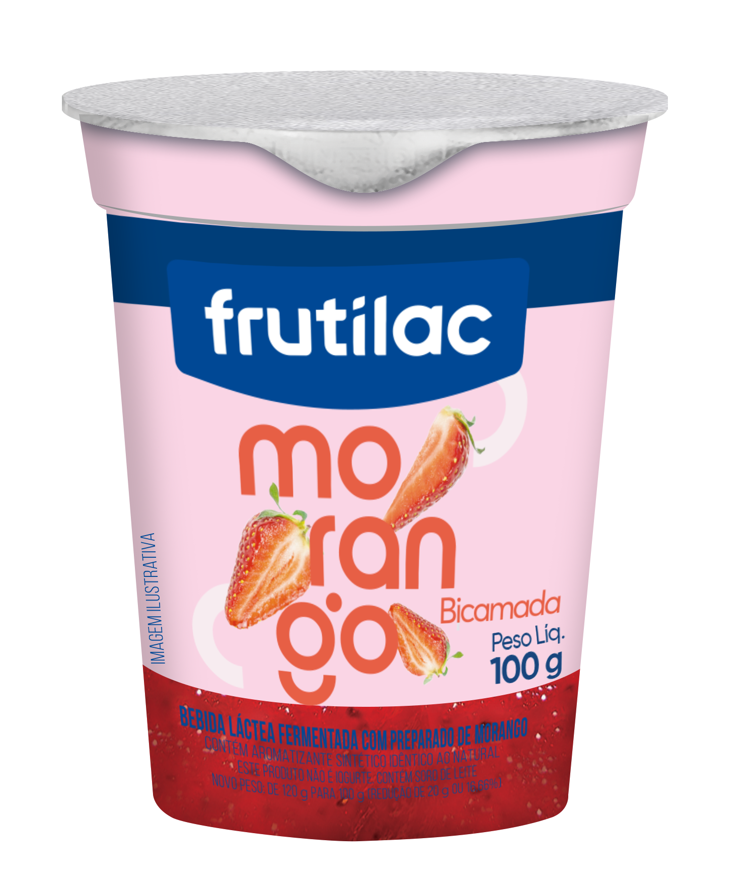 BEBIDA LÁCTEA FRUTILAC COM GELÉIA DE MORANGO 120G