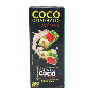 AGUA DE COCO QUADRADO MELANCIA 200ML