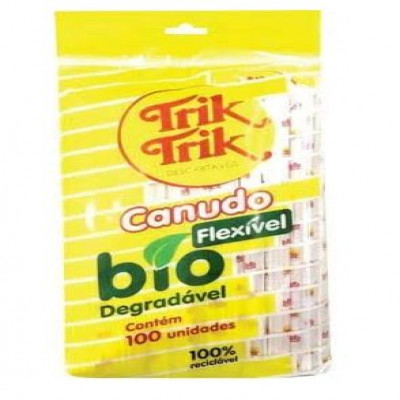 CANUDO BIODEGRADAVEL TRIK TRIK COM 100