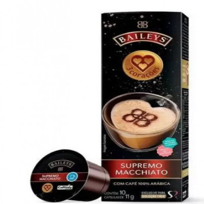 CAPSULA 3 CORACOES 110G COM 10 CAFÉ COM LEITE BAILEYS