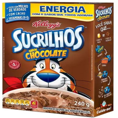 CEREAL KELLOGGS SUCRILHOS CHOCOLATE 240G