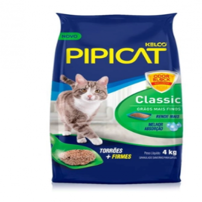 AREIA PARA GATO PIPICAT NEUTRA 4KG