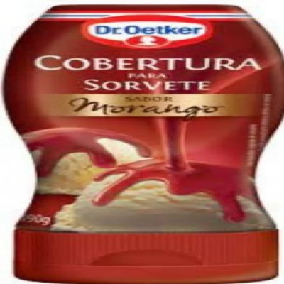 COBERTURA DR.OETKER PARA SORVETE MORANGO 190 G