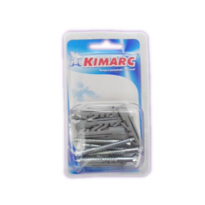 BUCHA KIMARC Nº6 COM 5 PARAFUSOS 3,8X40