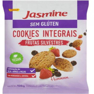 COOKIES JASMINE SEM GLUTEN FRUTAS SILVESTRES 150 GRAMAS