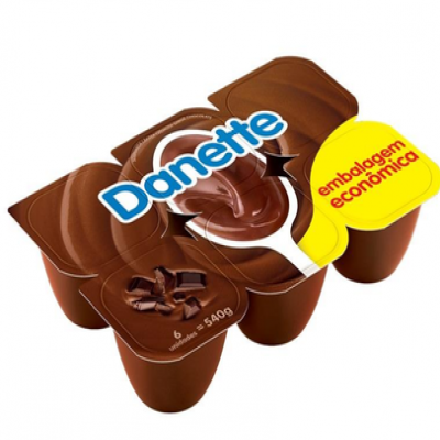 DANETTE DANONE  CHOCOLATE  540G COM 6