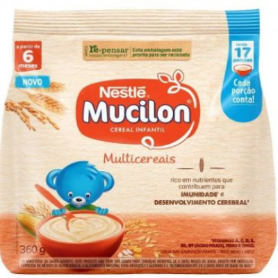 CEREAL INFANTIL MUCILON MULTICEREAIS 360 GRAMAS