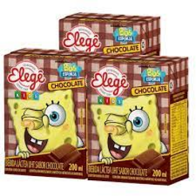 BEBIDA LACTEA BOB ESPONJA CHOCOLATE COM 3 UND 600 ML