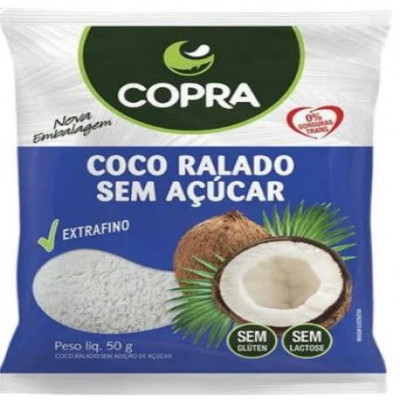 COCO RALADO SEM AÇÚCAR COPRA 50 GRAMAS