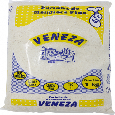 FARINHA MANDIOCA VENEZA 1KG FINA