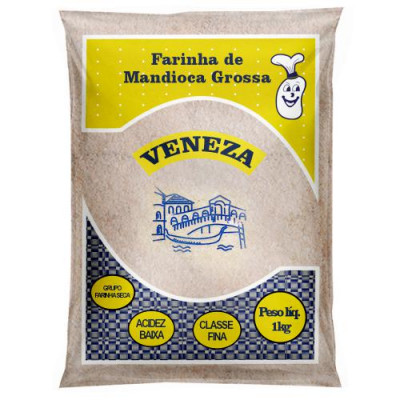 FARINHA MANDIOCA VENEZA 1KG GROSSA