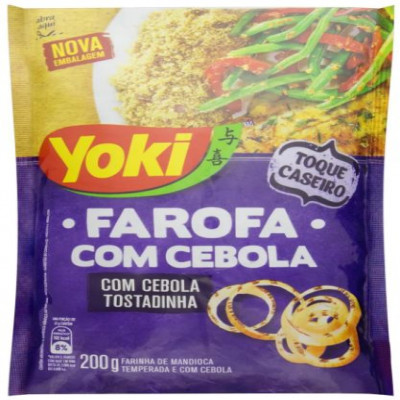 FAROFA COM CEBOLA YOKI 200 GRAMAS