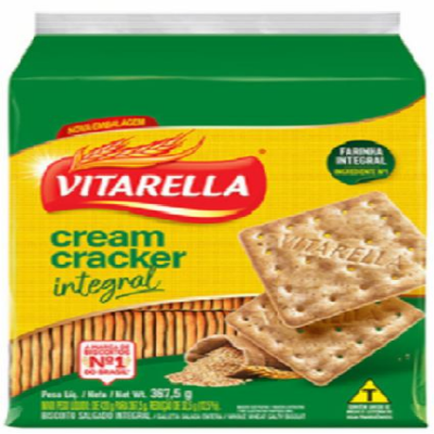 BISCOITO CREAM CRACKER INTEGRAL 367,5G