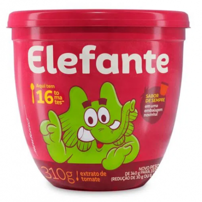 EXTRATO DE TOMATE ELEFANTE POTE 310G