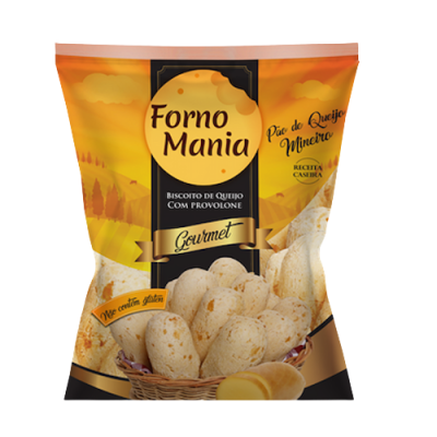 BISCOITO DE QUEIJO C/PROVOLONE FORNO MANIA 330G