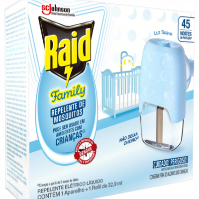 INSETICIDA RAID FAMILY 45 NOITES 32.9 ML