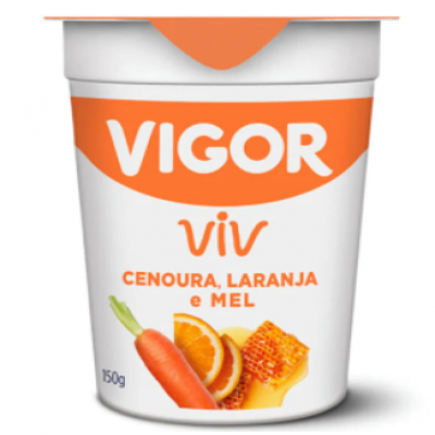 IOGURTE CENOURA LARANJA E MEL VIGOR 150GR