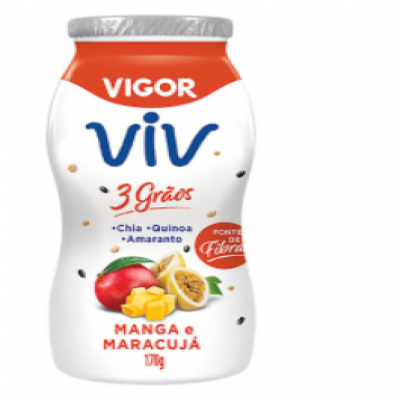 IOGURTE VIGOR VIV 3 GRÃOS MANGA MARACUJÁ 170G