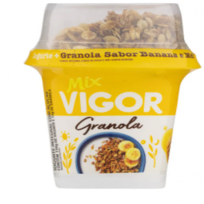 IOGURTE MIX VIGOR GRANOLA BANANA/MEL 165G