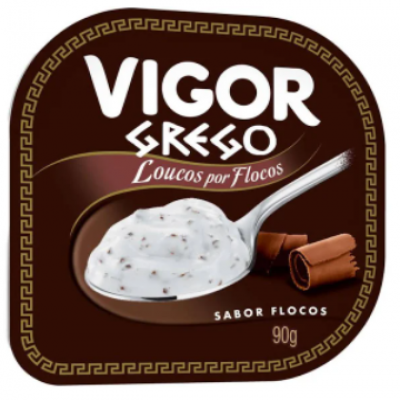 IOGURTE VIGOR GREGO FLOCOS CHOCOLATE 90 G