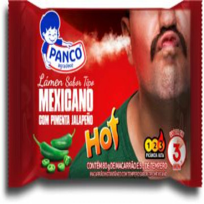 MACARRÃO INSTANTÂNEO PANCO HOT MEXICANO 85 GRAMAS