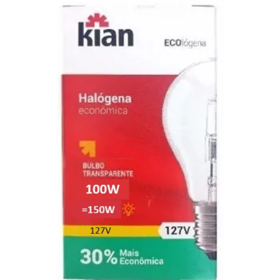 LAMPADA KIAN HALOGENA 127V 100W ECONOMICA