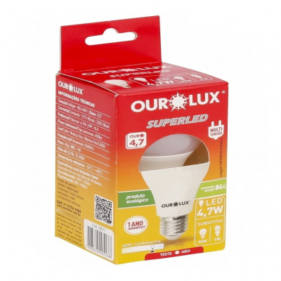 LAMPADA SUPERLED 4,7W BIVOLT OUROLUX