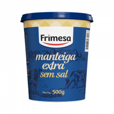 MANTEIGA FRIMESA EXTRA SEM SAL 500 GRAMAS